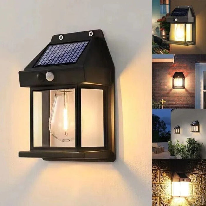Solar Powered LED Wall Lantern