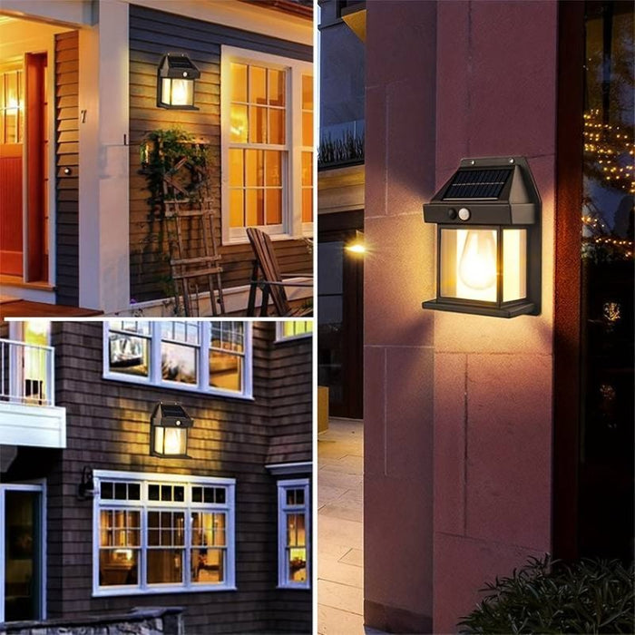 Solar Powered LED Wall Lantern