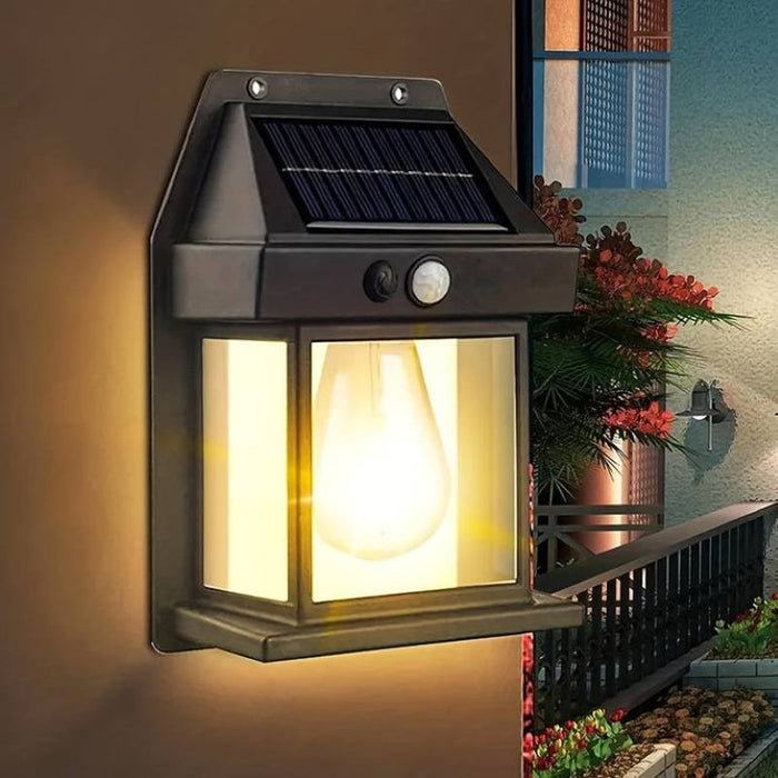 Solar Powered LED Wall Lantern