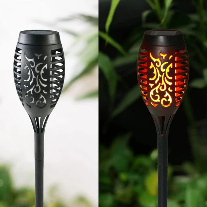 Solar Flame LED Torch Lights