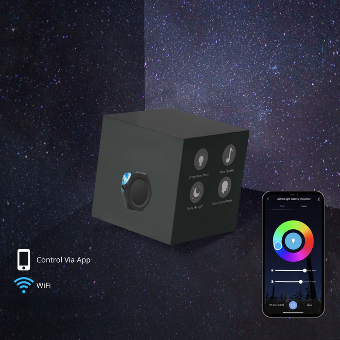 Galaxy Light Projector With Music Sync And Ambient Lighting