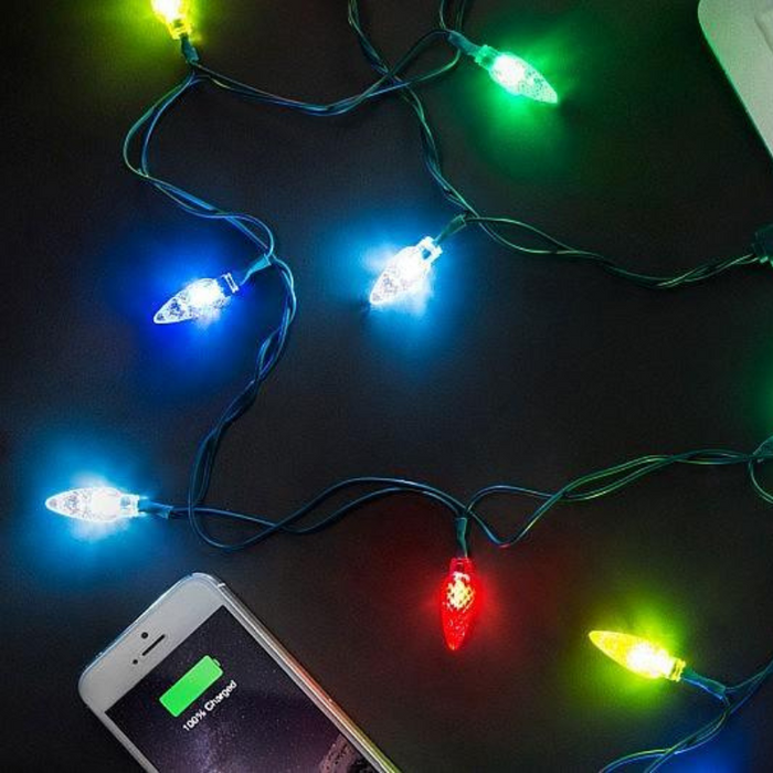 Christmas Vibrant Lights Phone Charging Cable