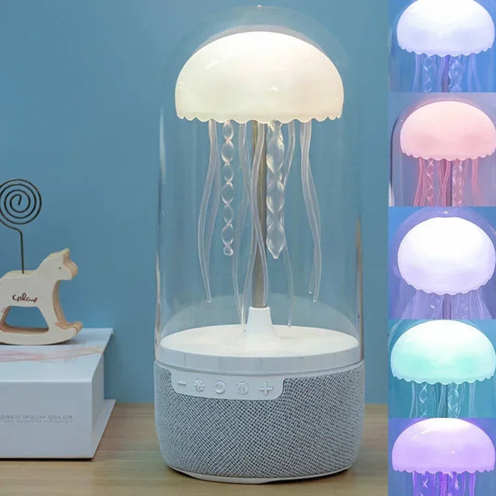 Colorful Jellyfish Lamp With Bluetooth Speaker