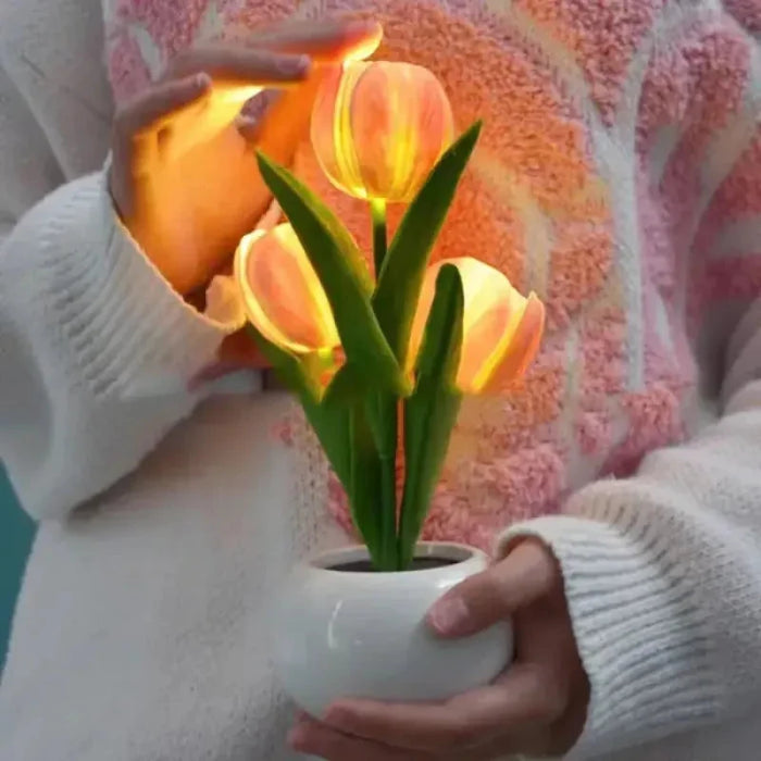 LED Tulip Flower Night Lamp