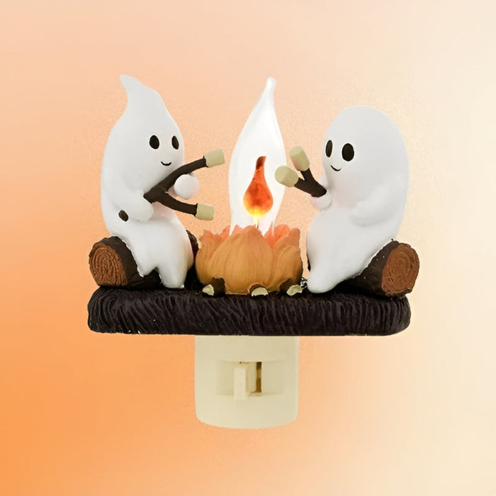 Phantom Campfire Nightlight With Flickering Flame