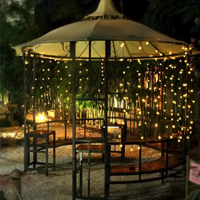 20 LED Solar-Powered Crystal Ball String Lights