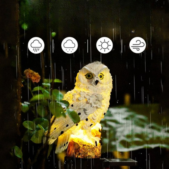 LED Solar Owl Decorative Light