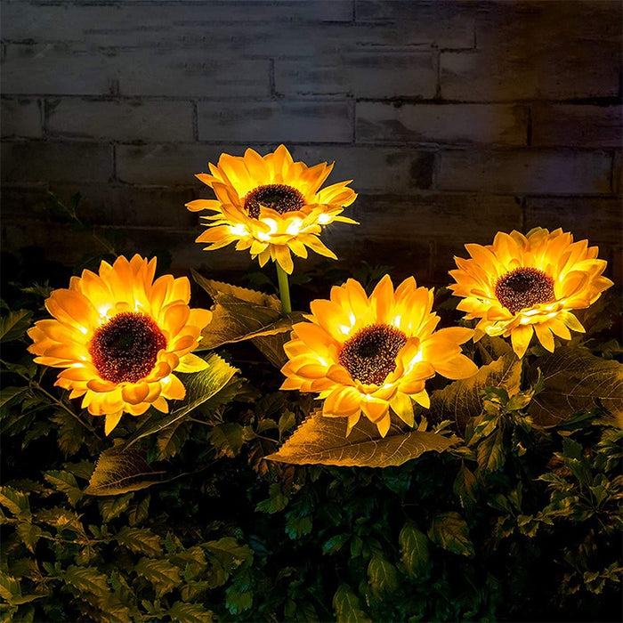 Sunflower Solar LED Outdoor Lights