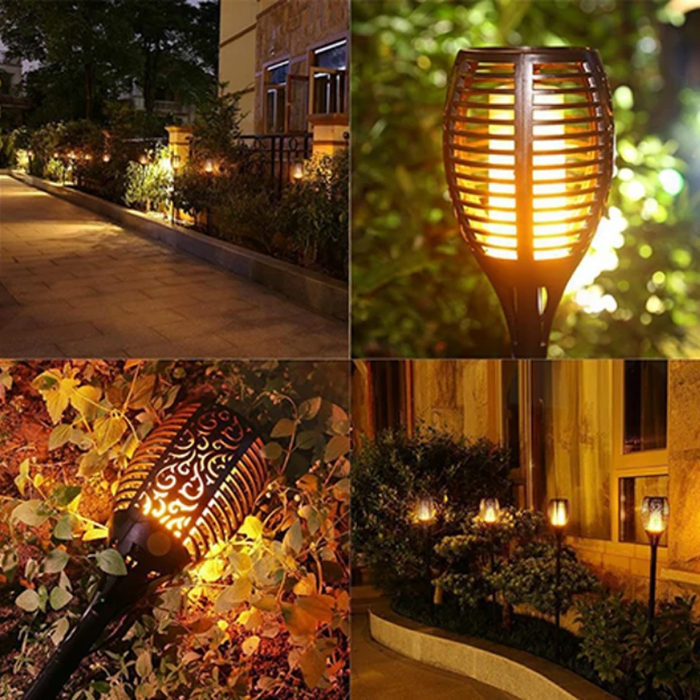 Solar Flame Flickering Lamp Torch