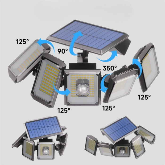 5 Heads Solar LED Motion Sensor Lamp