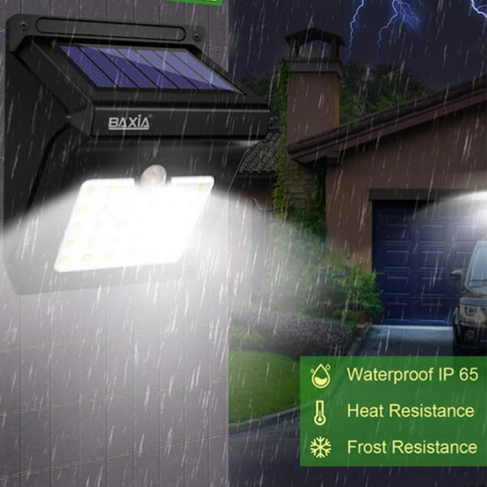 LED Solar-Powered Motion Sensor Security Light