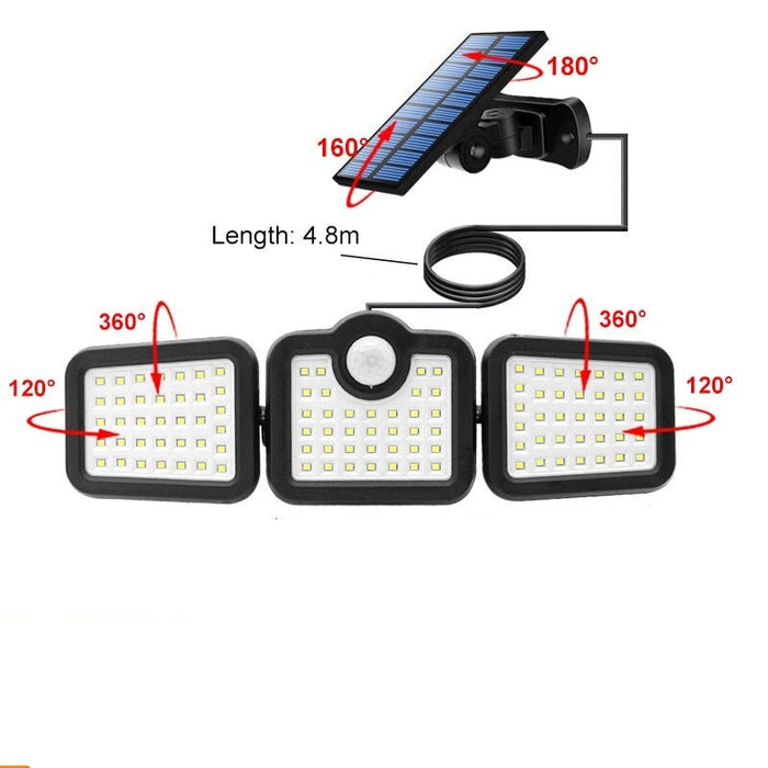 LED Solar Adjustable Lights