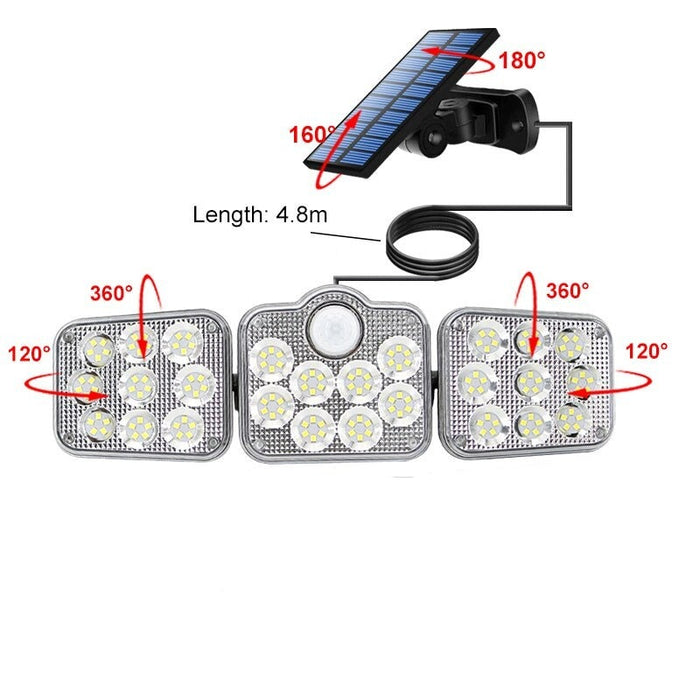 LED Solar Adjustable Lights