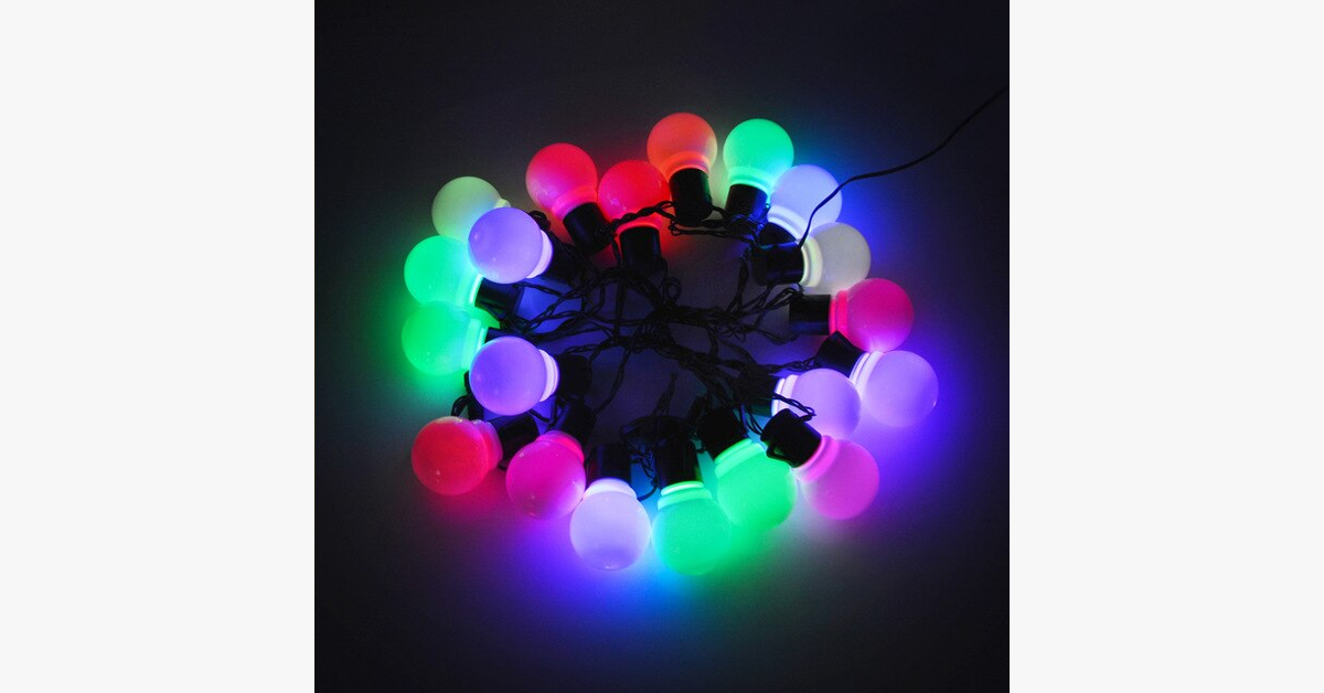 LED Globe Bulb String Lights