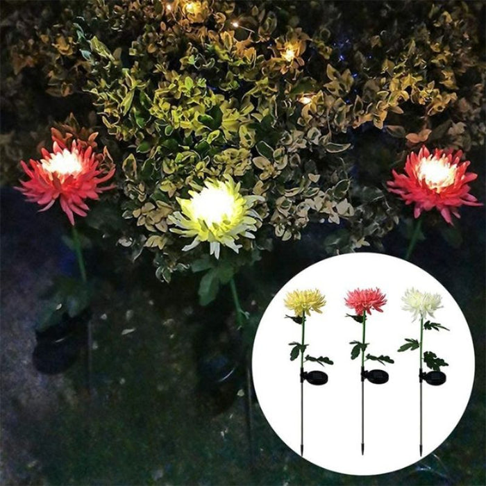 Solar Chrysanthemum Outdoor Lights