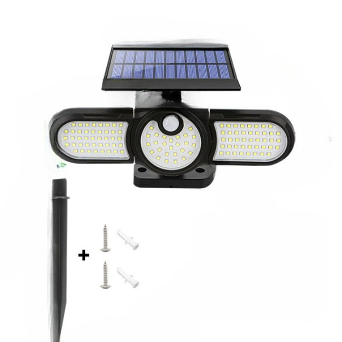 Three Heads LED Outdoor Solar Lamp