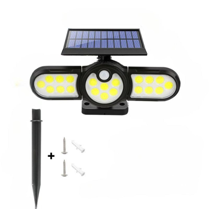 Three Heads LED Outdoor Solar Lamp