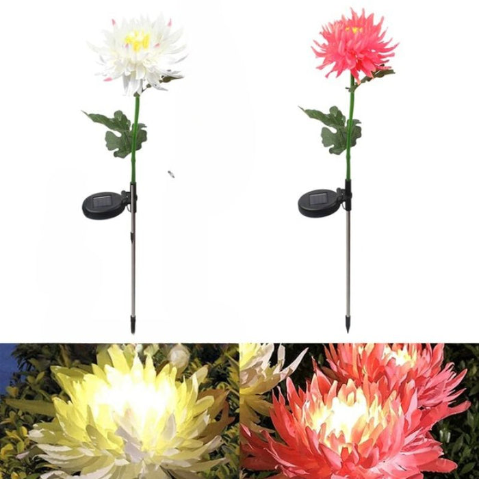 Solar Chrysanthemum Outdoor Decorative Lamp